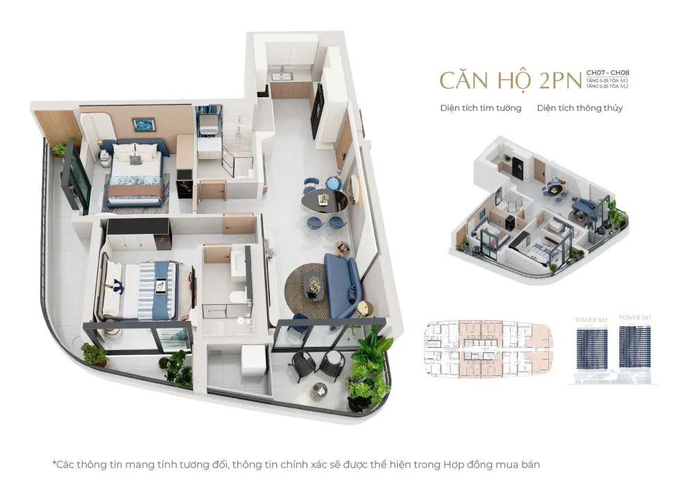 THE MERIDIAN DA NANG - Dự án căn hộ cao cấp bên sông Hàn 11 0002BR