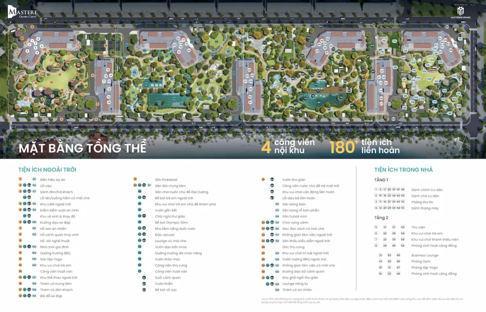 mặt bằng tổng thể Masteri Grand Coast