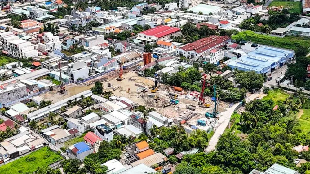 TIẾN ĐỘ AT SAIGON RIVERSIDE, FLYCAM TIẾN ĐỘ SAIGON RIVERSIDE, TIẾN ĐỘ THỰC TẾ AT SAIGON RIVERSIDE, TIẾN ĐỘ XÂY DỰNG AT