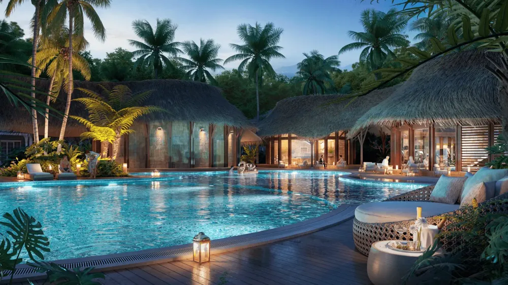 Bể bơi điện phân muối tại clubhouse