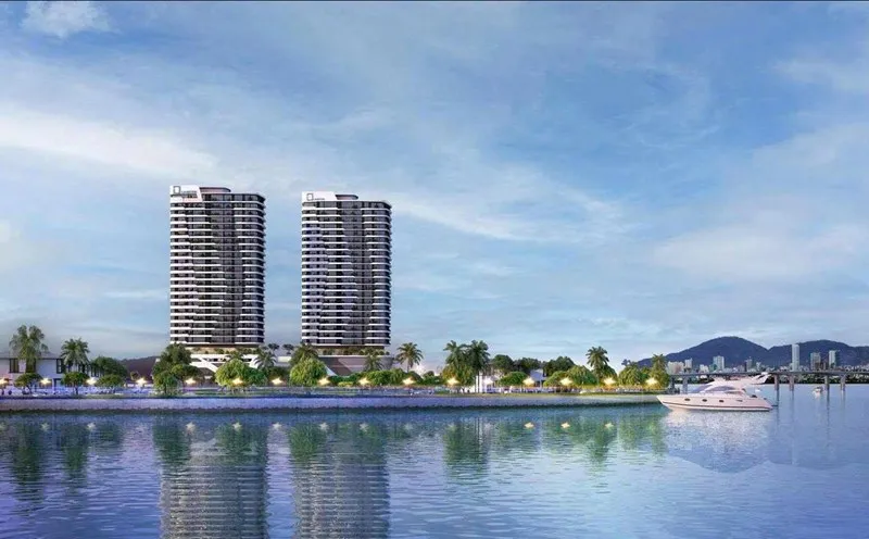 Biểu tượng kiến trúc The Meridian Siêu du thuyền bên bờ sông Hàn
