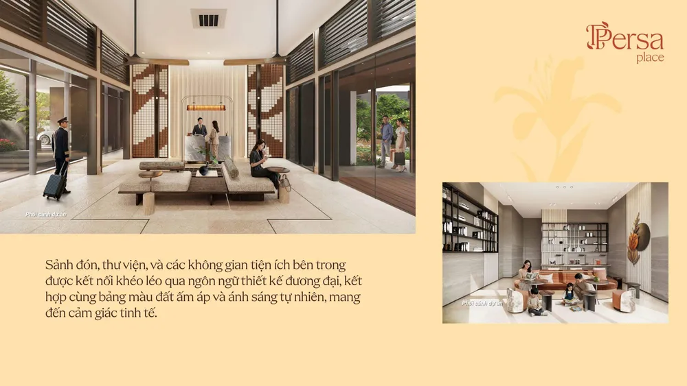 thư viện, các không gian tiện ích chung
