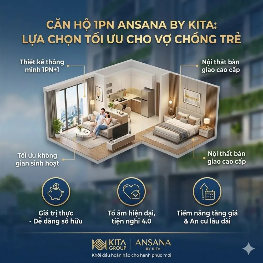 Can Ho Ansana By Kita 1 phong ngu