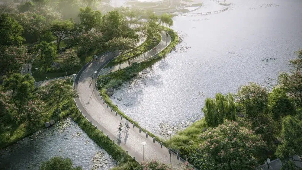 Cung đường tắm rừng 8km ven mặt nước