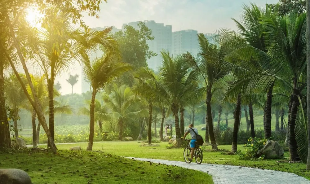 Cuộc sống xanh, hiền hòa ở khu đô thị Ecopark.