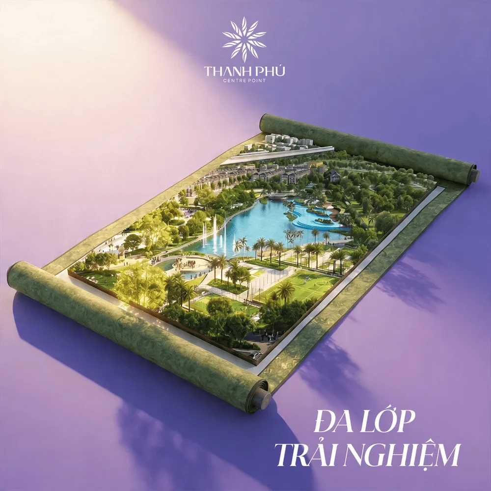 Quy hoạch đa lớp trải nghiệm tại công viên 8ha Thanh Phú Centre Point