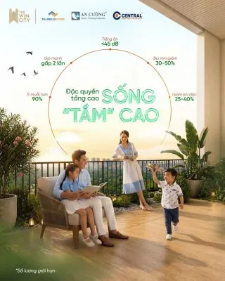 Đặc quyền tầng cao sống tầm cao tại The Win City mang lại không gian sống trong lành