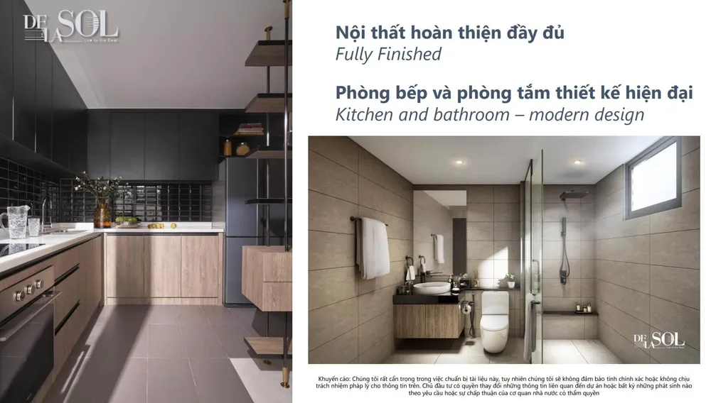 Vật liệu bàn giao căn hộ de la sol