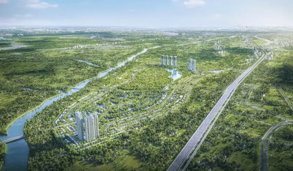Eco Retreat nằm tại cửa ngõ phía Tây TP.HCM, cách bến Bạch Đằng 30 phút lái xe