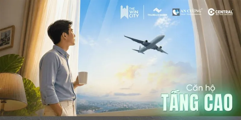 Phối cảnh dự án The Win City nhìn từ trên cao
