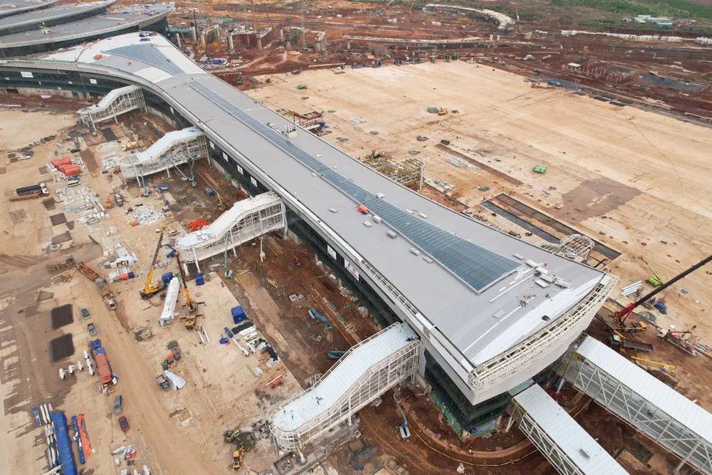 SÂN BAY LONG THÀNH, CẢNG HÀNG KHÔNG QUỐC TẾ LONG THÀNH, CHUYỂN BAY ĐẦU TIÊN, CẬN CẢNH SÂN BAY, CHÍNH THỨC ĐI VÀO HOẠT ĐỘNG, HOÀN THÀNH, NHÀ GA LONG THÀNH, TIẾN ĐỘ XÂY DỰNG SÂN BAY LONG THÀNH