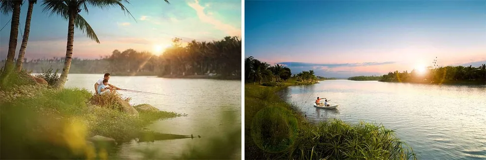 Hình ảnh thiên nhiên thực tế tại khu đô thị Ecopark.