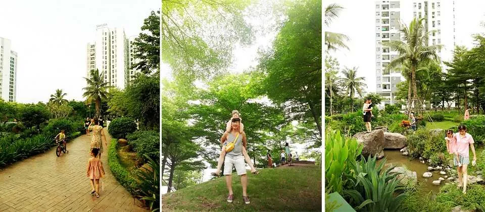 công viên 6 giác quan hồng hà eco city