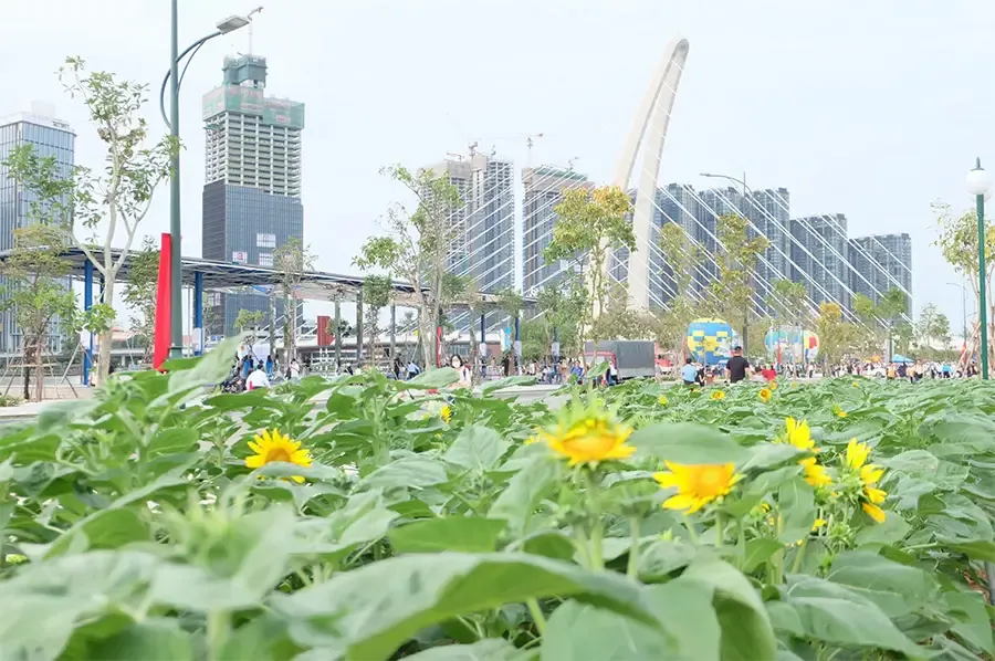 Công viên bờ sông Sài Gòn (TP Thủ Đức), nơi diễn ra City Tết Fest 2025 với nhiều chương trình đặc sắc