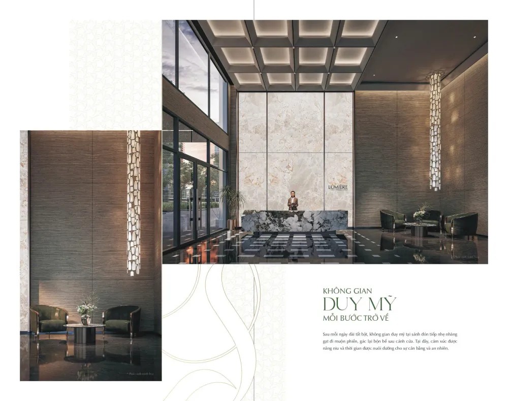 Sảnh đón khách và Clubhouse LUMIÈRE Hanoi Seasons Garden