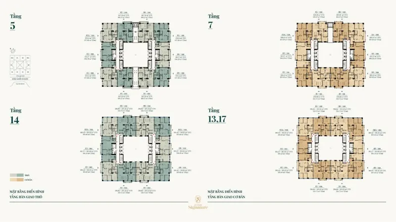 mặt bằng dự án hanoi signature nguyễn văn huyên