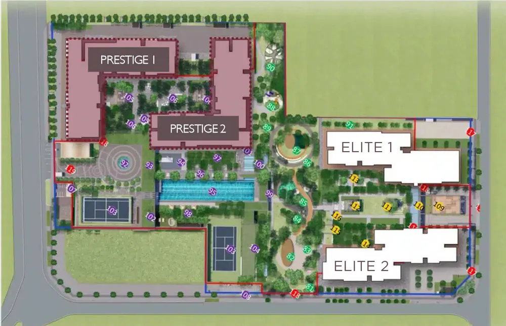 mặt bằng dự án lumi elite hà nội