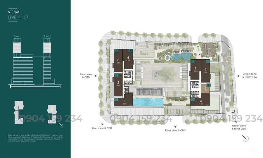mat bang tang 21-27 du an Narra Residences Empire City