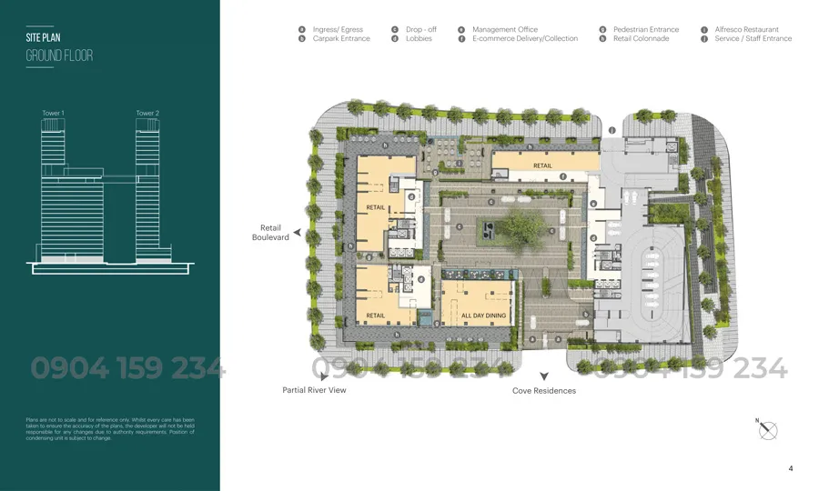 mat bang tang tret du an Narra Residences Empire City