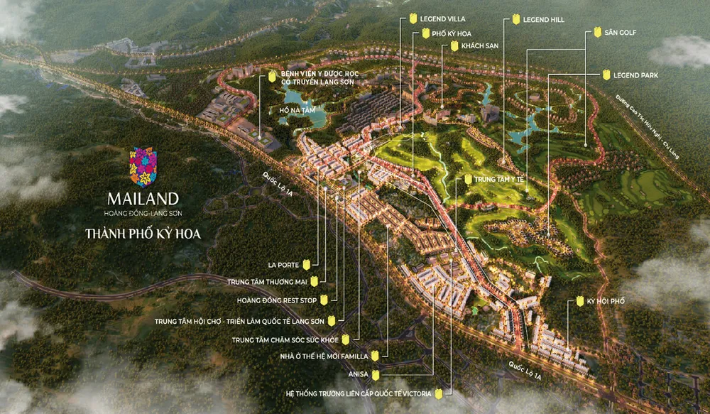 mặt bằng tiện ích mailand hoàng đồng