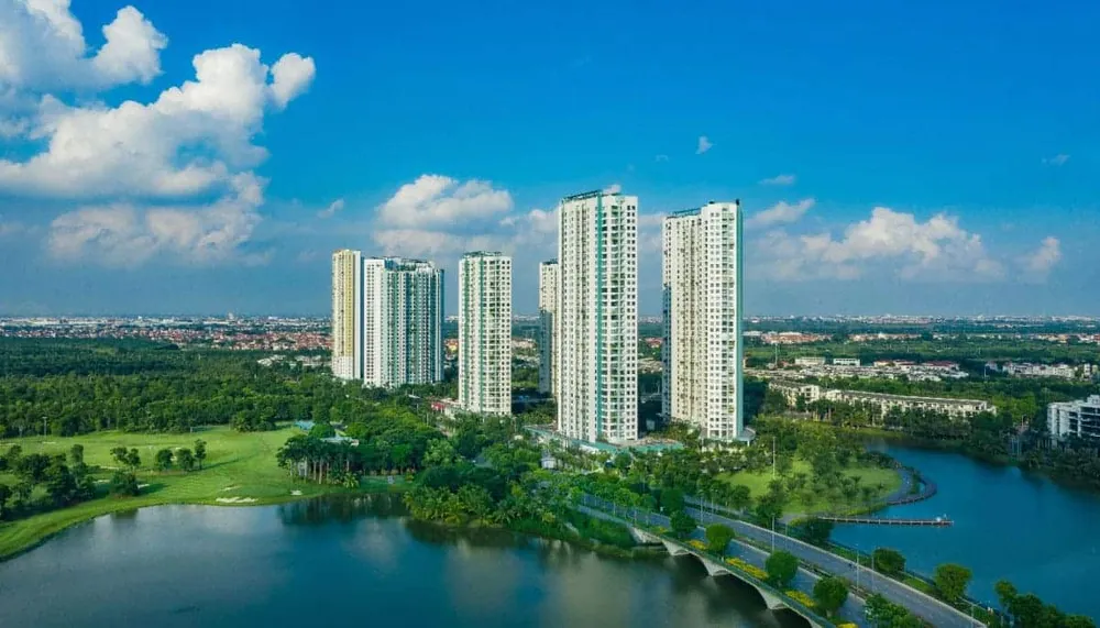 Một góc đại đô thị xanh Ecopark.