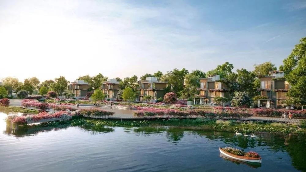 Phối cảnh không gian sống bên sông.