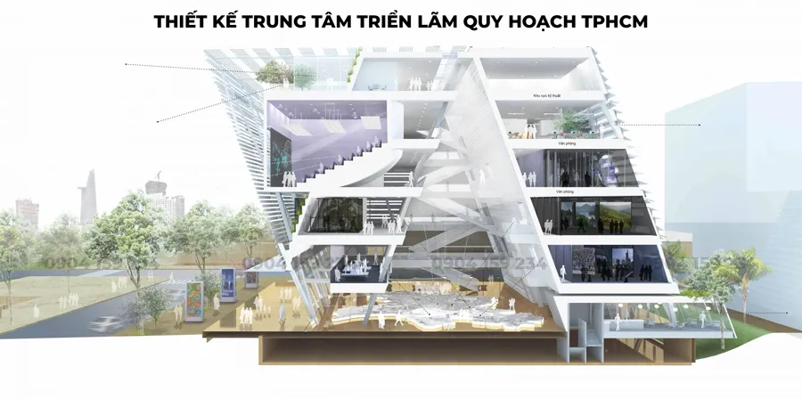 phoi canh thiet ke trung tam trien lam quy hoach tpchm