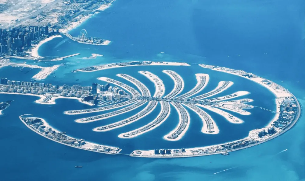 Quần đảo Palm Jumeirah ở ngoài khơi Dubai