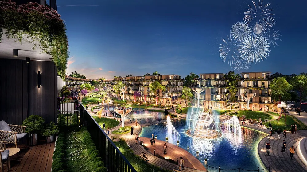 Quảng trường ánh sáng và nhạc nước quy mô 100.000m2.