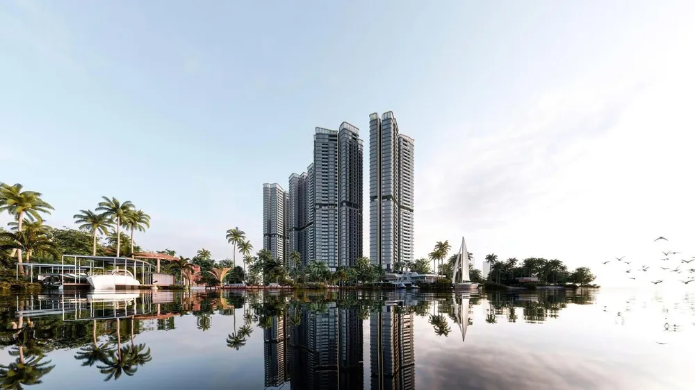 Phối cảnh tổng thể dự án The Emerald River Park bên sông Sài Gòn