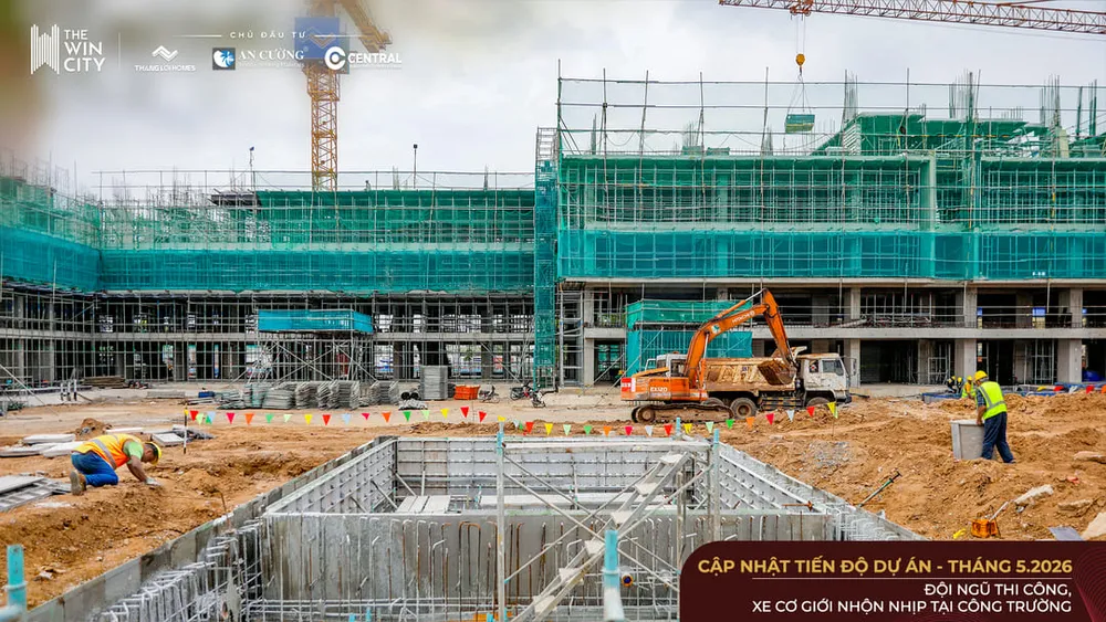 San lấp hạ tầng giao thông đường nội bộ kết nối bên trong nội khu The Win City