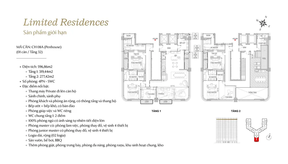thiết kế căn hộ the magnolia private residences long biên