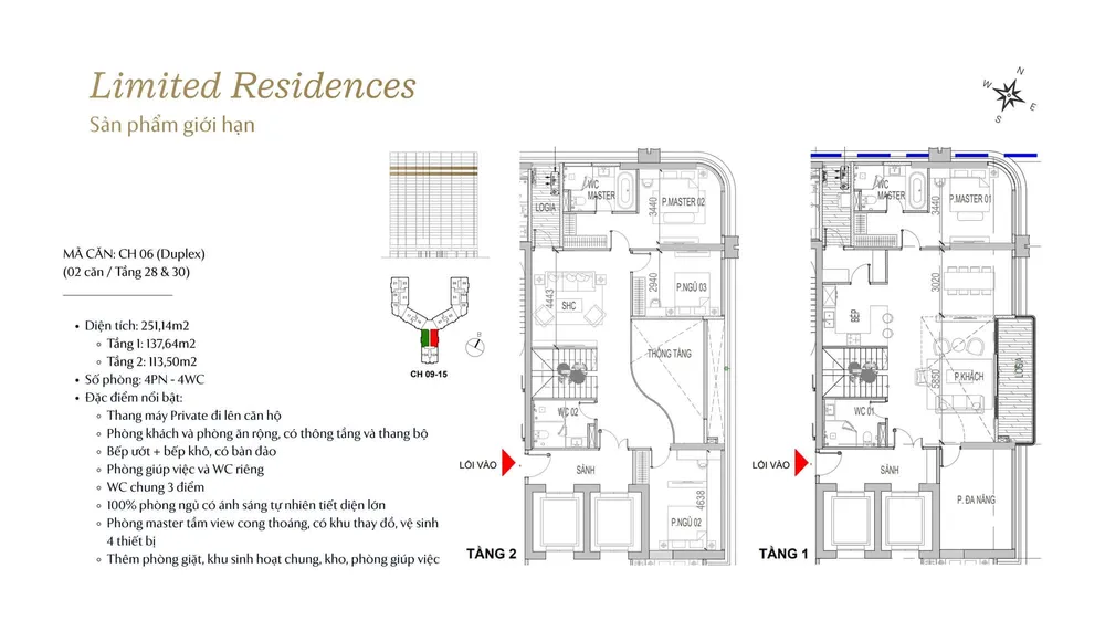 thiết kế căn hộ the magnolia private residences long biên