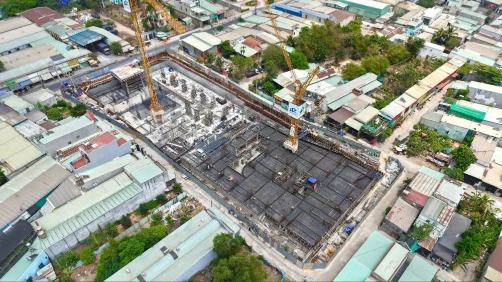 Tiến độ xây dựng được cập nhật vào cuối tháng 4/2026