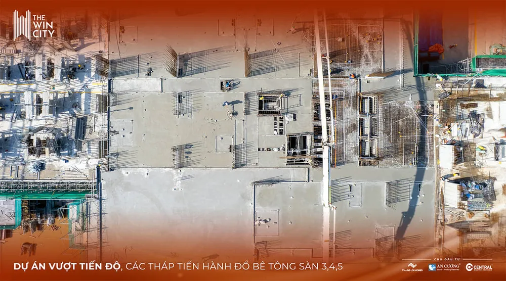 Toàn cảnh nhịp độ xây dựng phân khu VIC 2 The Win City tháng 5/2026