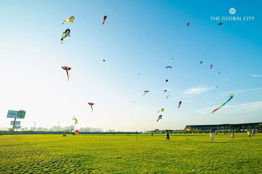 Tiến độ xây dựng dự án The Global City tháng 10 năm 2023.