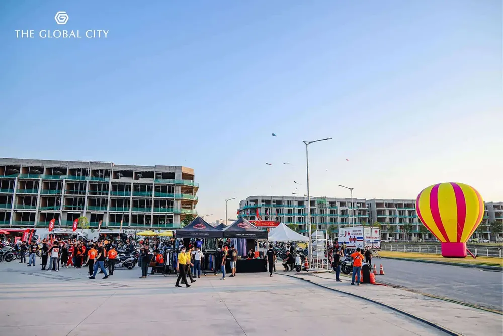 Tiến độ xây dựng dự án The Global City tháng 10 năm 2023.
