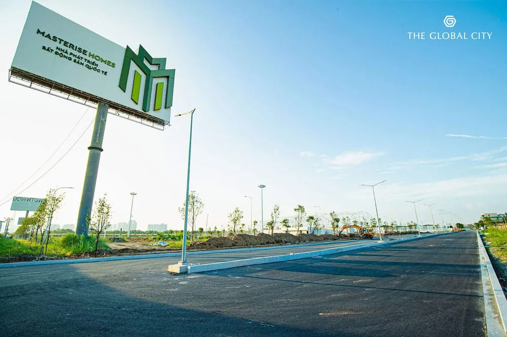 Tiến độ xây dựng dự án The Global City tháng 10 năm 2023.