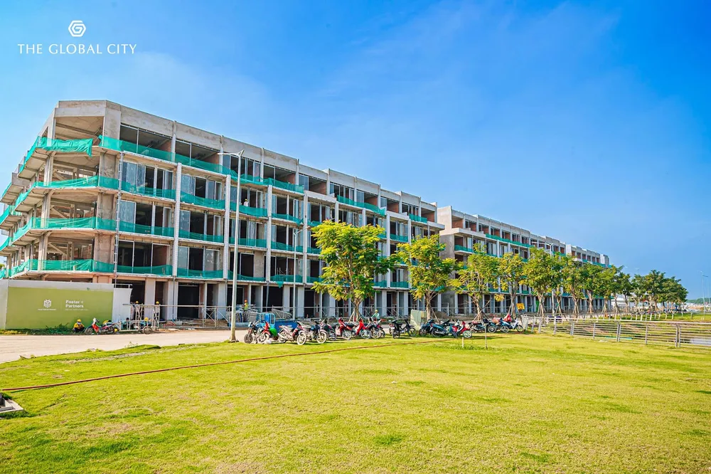 Tiến độ xây dựng dự án The Global City tháng 10 năm 2023.