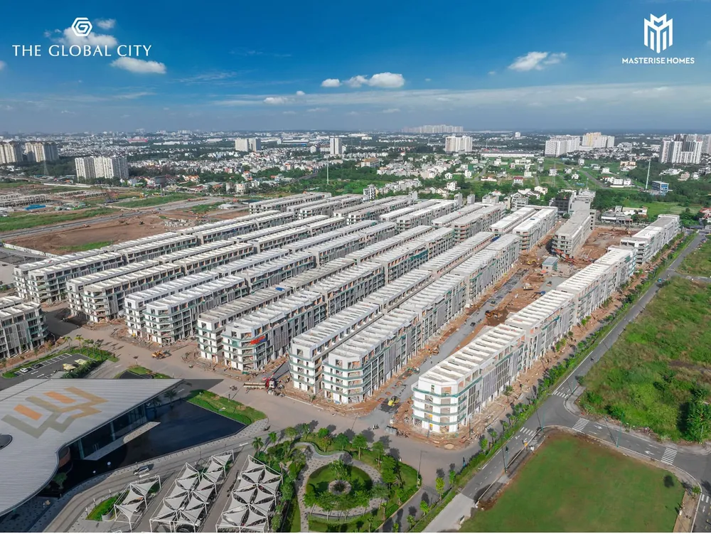 Tiến độ xây dựng dự án The Global City tháng 11 năm 2023.