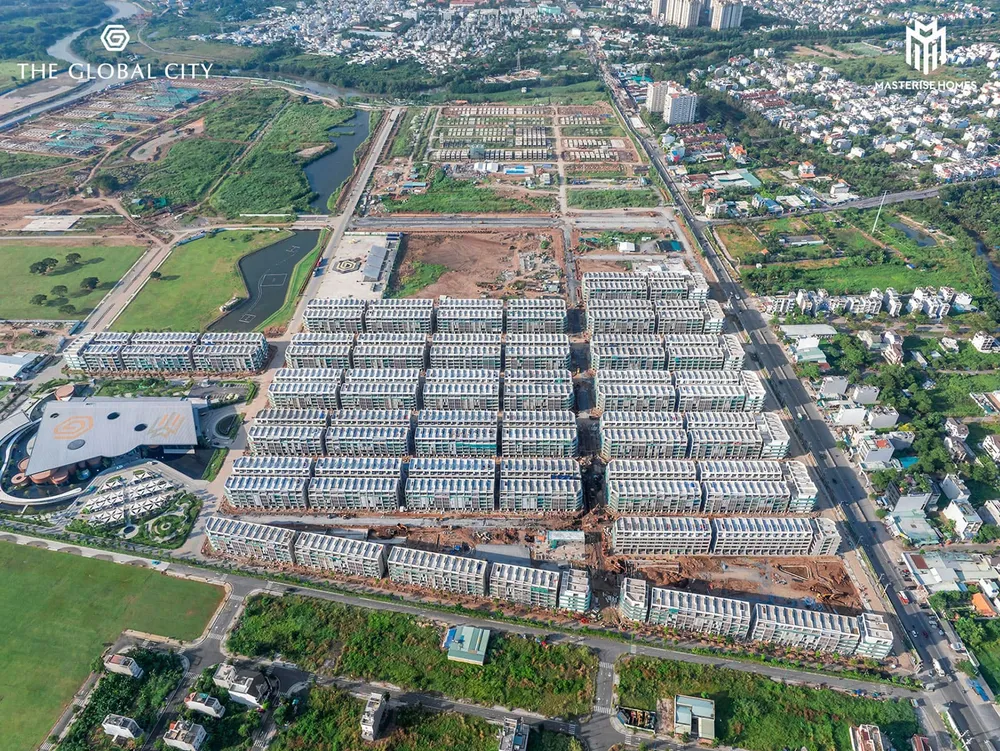 Tiến độ xây dựng dự án The Global City tháng 11 năm 2023.