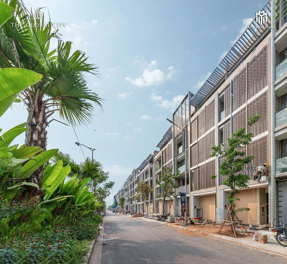 Tiến độ xây dựng dự án The Global City tháng 12 năm 2023.