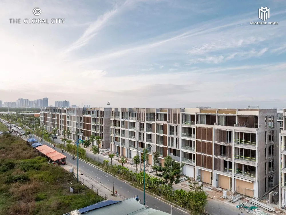 Tiến độ xây dựng dự án The Global City tháng 12 năm 2023.
