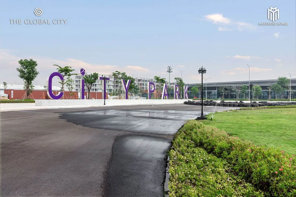Tiến độ xây dựng dự án The Global City tháng 12 năm 2023.