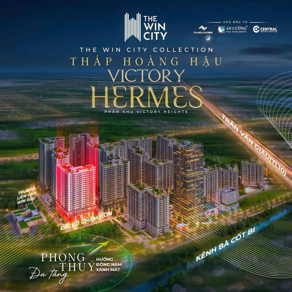 Quy hoạch tổng thể và phong thủy đa tầng tòa tháp Victory Hermes tại dự án The Win City