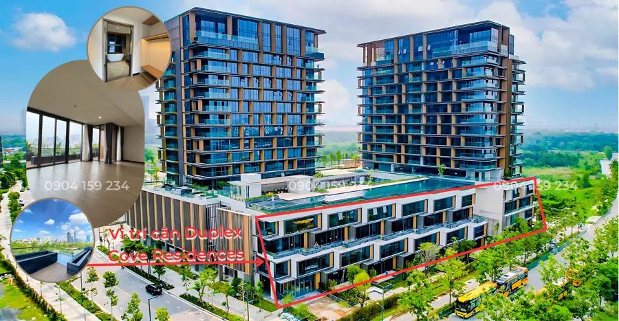 Vi tri can ho duplex cove residences empire city