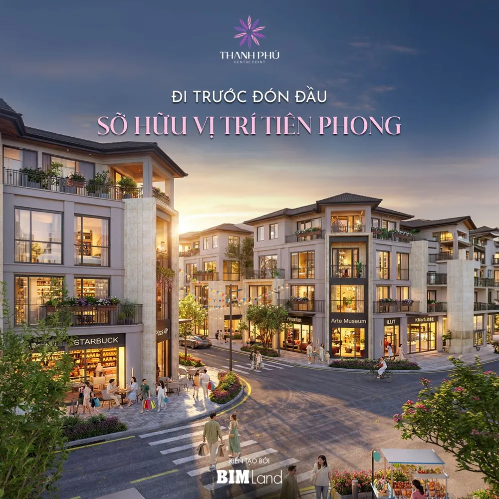 Thiết kế shophouse nhà phố Hội Phú tối ưu cho kinh doanh thương mại dịch vụ sầm uất ngày đêm
