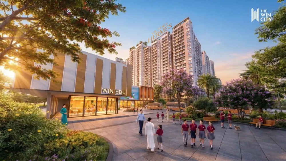 Kết nối từ tòa tháp Victory Hermes đến hệ thống trường học Win Edu