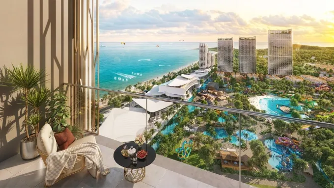 Toàn bộ căn hộ đều có tầm nhìn ra biển. Ảnh: Sun Group